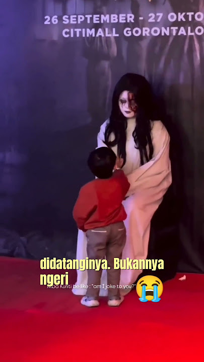 Si adek malah salim sama tante kunti #kunti #rumahhantu #bocil