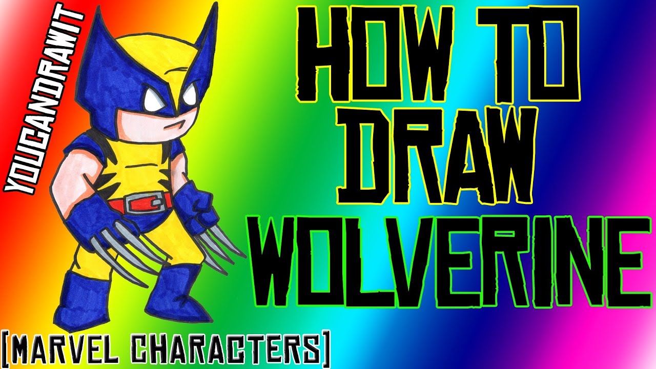 How To Draw Wolverine Marvel Characters YouCanDrawIt ツ 1080p HD - YouTube