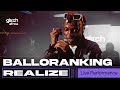 Capture de la vidéo Balloranking Ft Seyi Vibez - Realize |Glitch Sessions