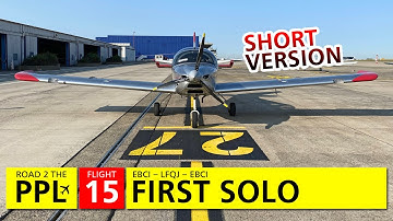 Road to the PPL - First solo on the Sonaca 200