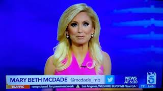 Mary Beth McDade Does the Weather on KTLA 5 News - September 30, 2017