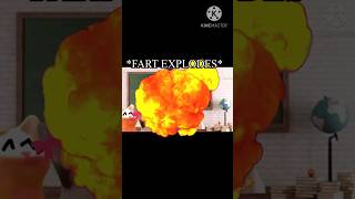 Exploding fart?!! #fartingprank #memes #animation #animationmemes #anime #popcat #explosion #comedy