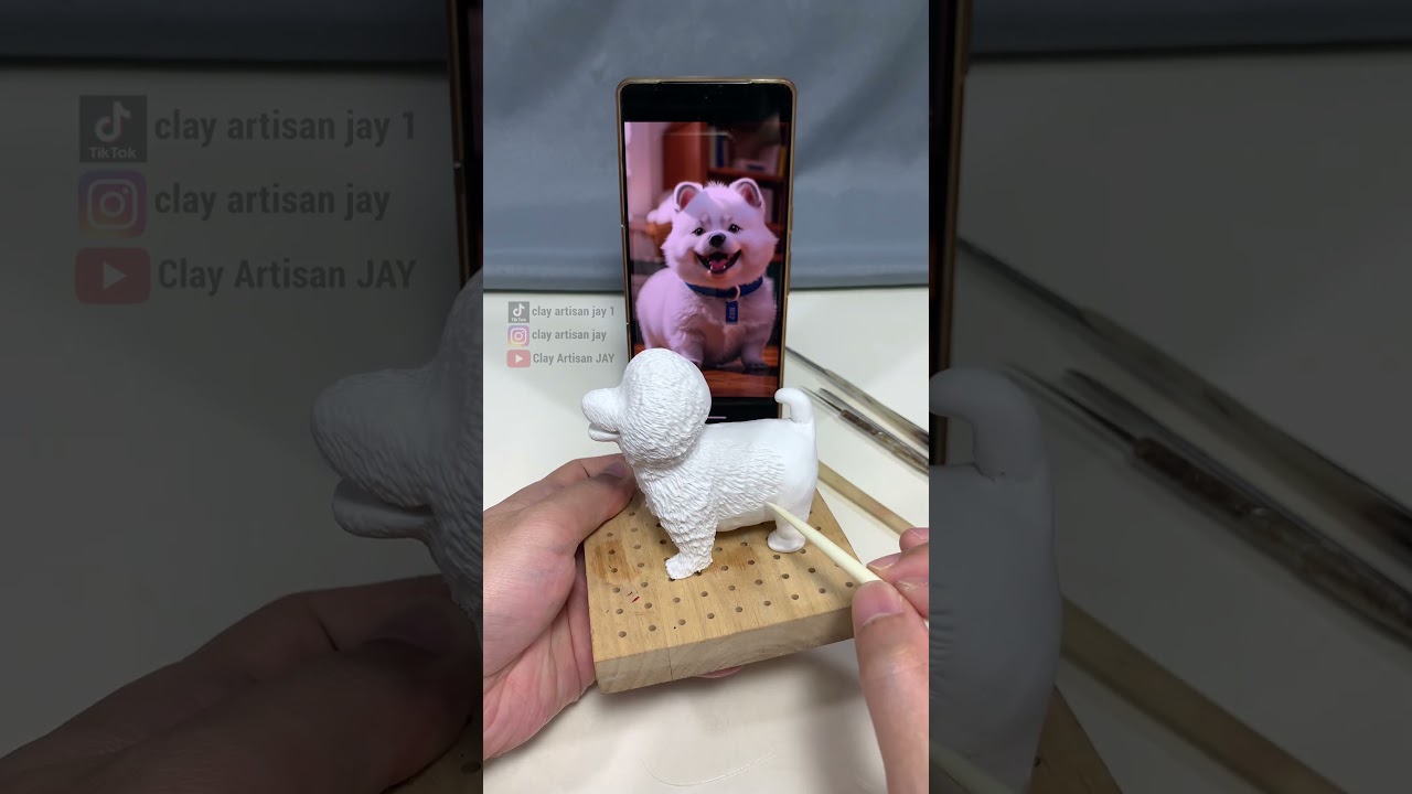 Realistic Clay Dog That Looks Alive! | Satisfying Sculpting Process