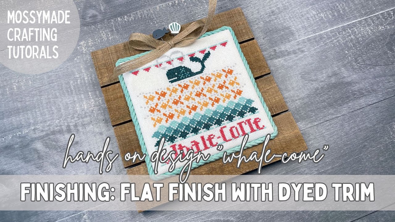 Flosstube extra finishing flat finish with dyed trim hands on