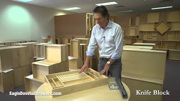 Knife Block Insert by Eagle Woodworking