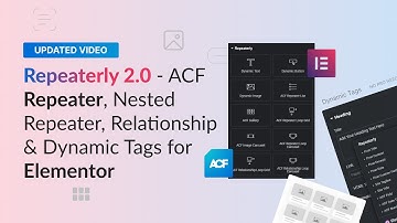 ACF Repeater Field in Elementor Without Pro (Now With Dynamic Tags) | Repeaterly 2.0 Tutorial