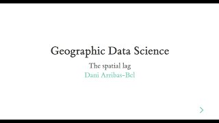 Famous The Spatial Lag - A Course on Geographic Data Science Net Worth