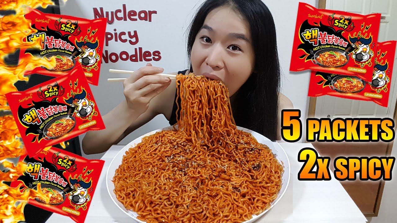 Worlds Spiciest Instant Ramen Turns a Fire Noodle Challenge Ugly ...