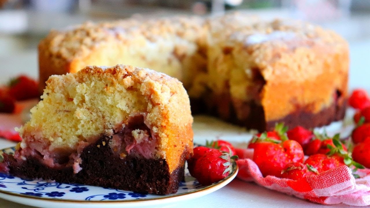 Кралски сладкиш с ягоди.Опитайте този царски пай с ронлива коричка 🍓🥧