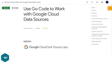 Qwiklabs | Use Go Code to Work with Google Cloud Data Sources [GSP701]