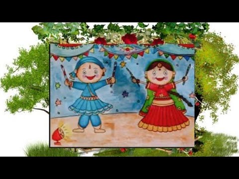 رسم فرح شعبي بطريقه بسيطه جدا للمبتدئين 