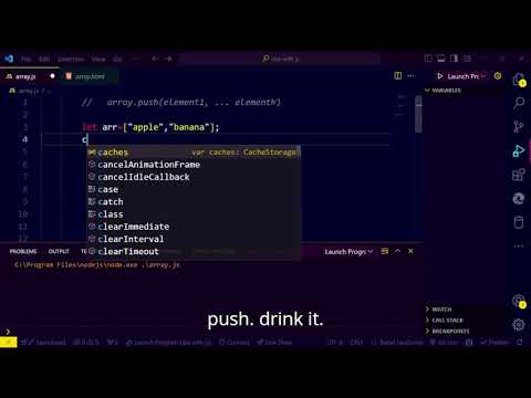 PUSH Array Method | Javascript Tutorial