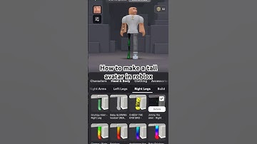 How to make a tall avatar in roblox (cheap) #tall #roblox #avatar