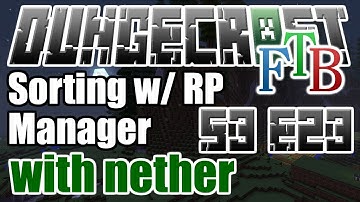 Tekkit: DungeCraft - Sorting with Redpower Managers - S3 E23