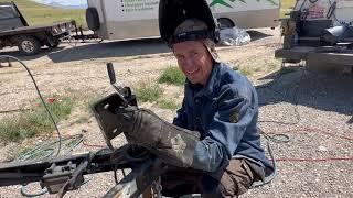 Welding a adjustable trailer coupler on