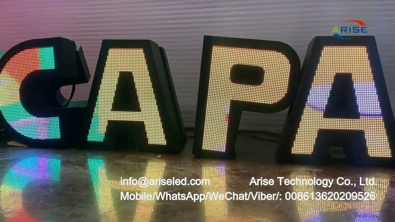 How to make Logo LED Letter display 3D led sign billboard,Led Display Letters Led Sign Custom Led Di