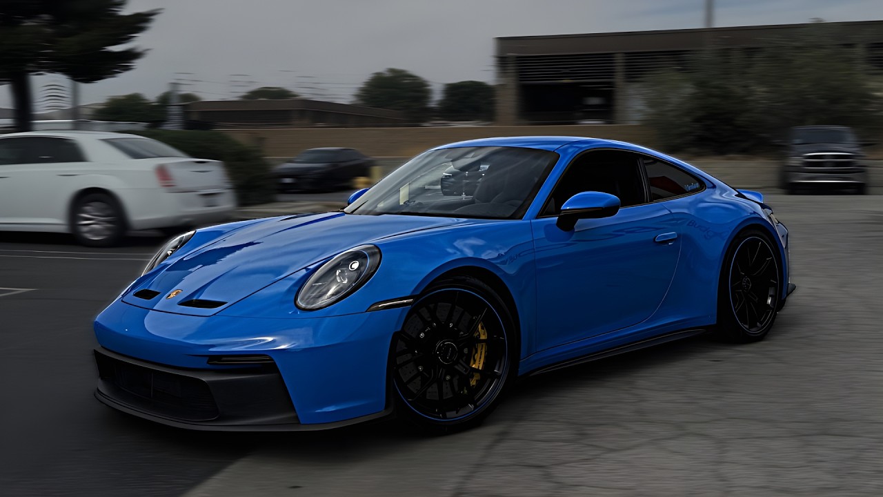 Racing to the Gym in Straight Piped Porsche GT3