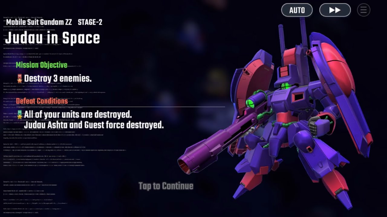 SD Gundam G Gen Eternal Main Stage: Mobile Suit ZZ Gundam Stage-2 Judau in Space (SP BGM)