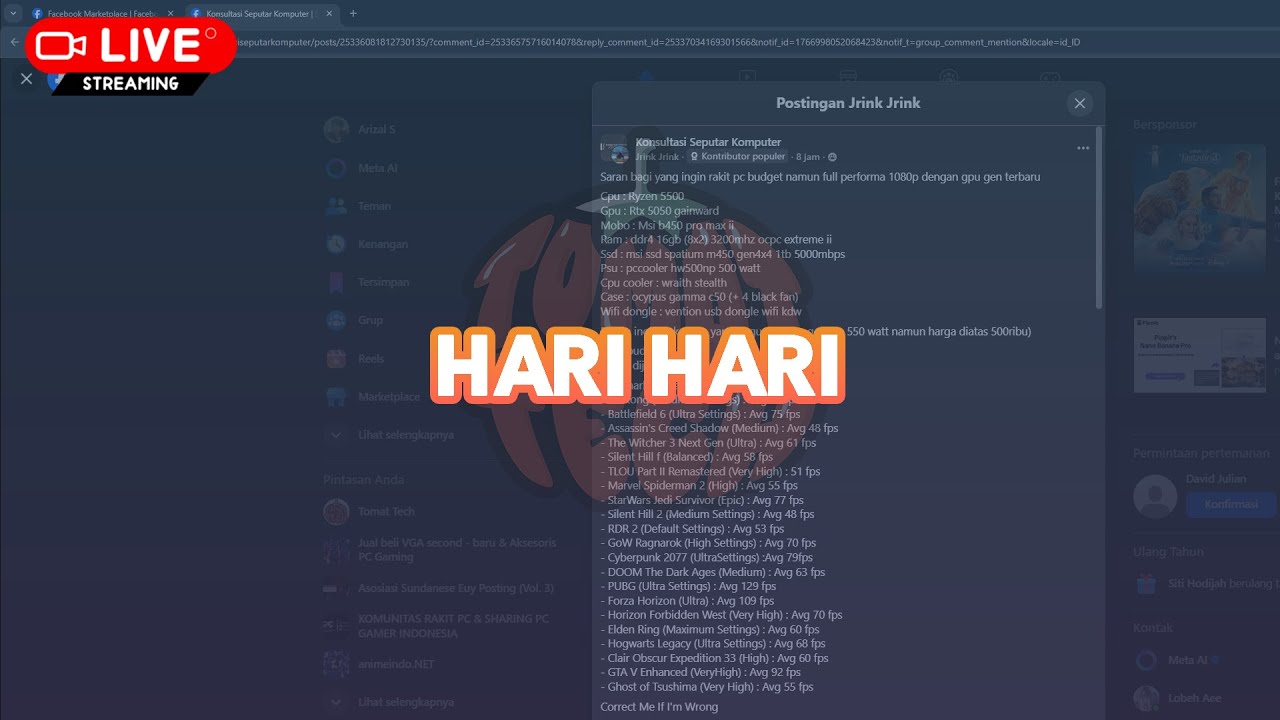 HARI HARI ADA AJA DRAMA