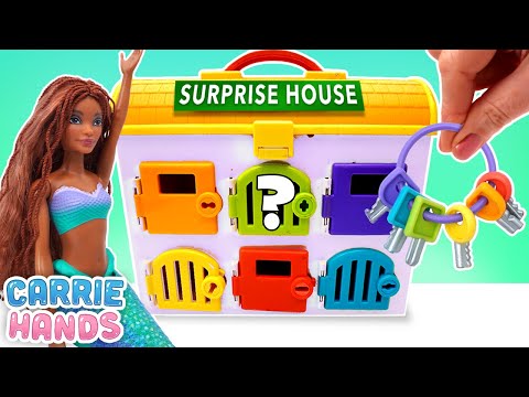 Disney's Little Mermaid Ursula Surprise Doors & Ariel Themed Squishies | Fun Videos For Kids