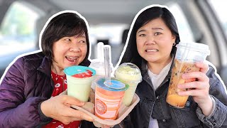 Letting My MOM DECIDE My BOBA ORDER! Trying Mom