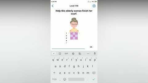 Easy Game - Help the elderly woman finish her scarf - Level 198 solution