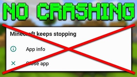 How To Stop MCPE From Crashing! - Minecraft Bedrock Edition