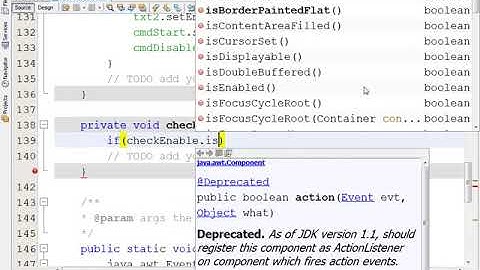How to use CheckBox for Enable in Java Netbeans