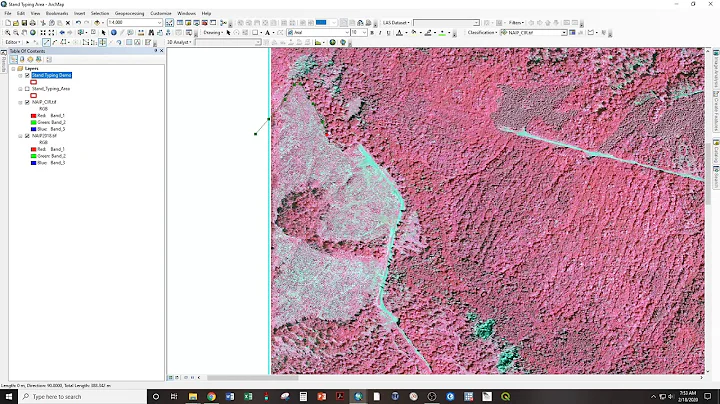 Digitizing stand boundaries by cutting from a polygon bounding the area of work in ArcMap 10.6.1