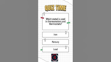 Which metal is used in thermometers and thermostats  #quiztime #quiz #quizchallenge #quizquestions
