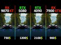 RX 9070 XT vs RTX 5080 vs RTX 4090 vs RX 7900 XTX TEST IN 6 GAMES - Part 2 | R7-7800X3D
