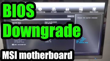 Is it possible to downgrade BIOS ? (MSI B350 PC MATE motherboard, Newer to Older version)