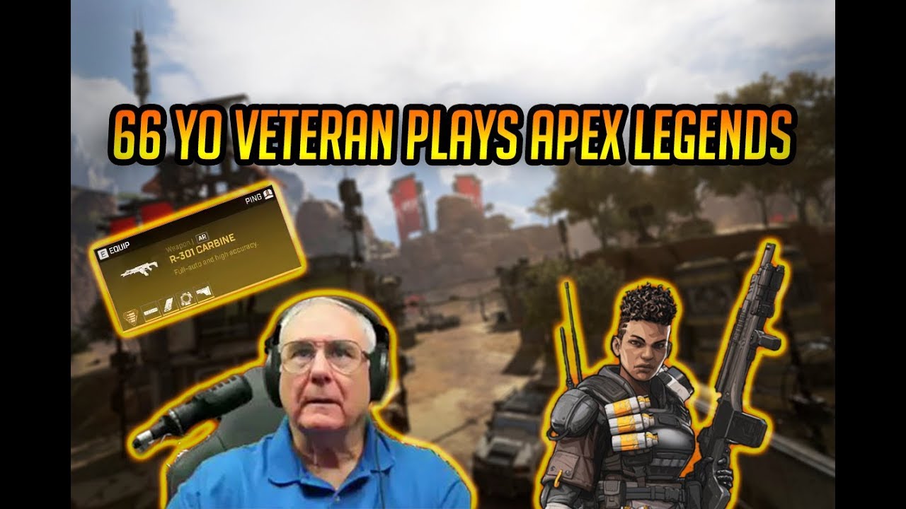 66 YEARS OLD GRANDPA plays APEX LEGENDS