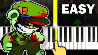 Fallout - Friday Night Funkin' VS Flippy Flipped Out - EASY Piano tutorial