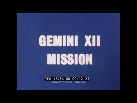 NASA GEMINI XII MISSION  1966  JAMES LOVELL & BUZZ ALDRIN  SPACE EXPLORATION 15754
