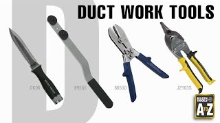 A to Z – Duct Work Tools