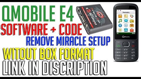 Qmobile E4 Software Without Box E4 Unlok Code No Need Box