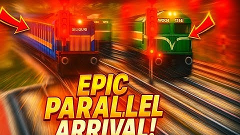 EPIC Station Arrival! 🚄 Two Trains, One Platform | Train Simulator Parallel Challenge