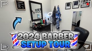 The Best 2024 Barber Setup Tour(Teen Barber)