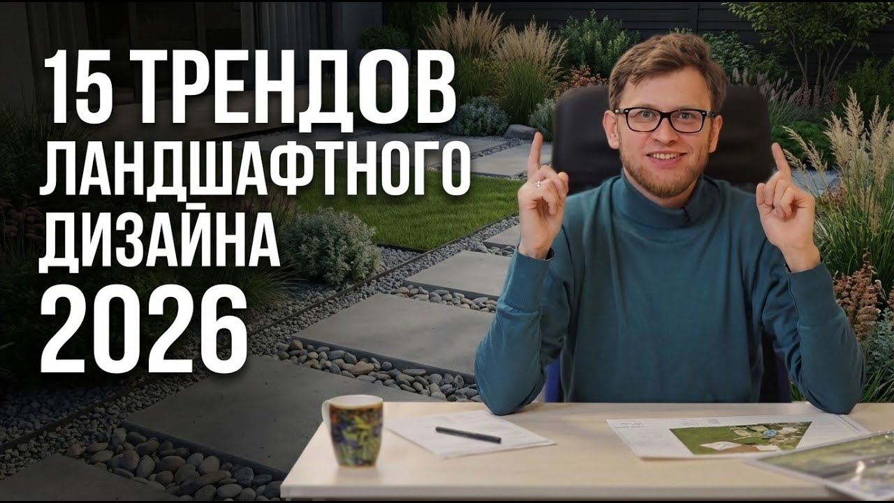 15 трендов ландшафтного дизайна 2026