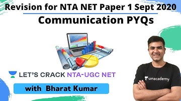 Communication PYQs | NTA UGC NET Paper 1 | Kumar Bharat