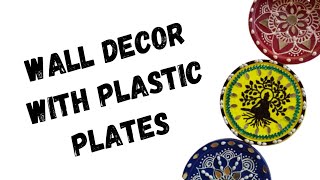 DIY Amazing😱 Wall Decor with Plastic Plates😍🔥#youtubevideo #viralvideo #kaslaycrafts #homedecor #diy