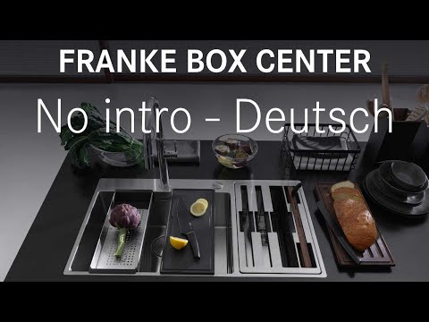 Franke Box Center Sink Stainless Steel - Complete no intro - Deutsch