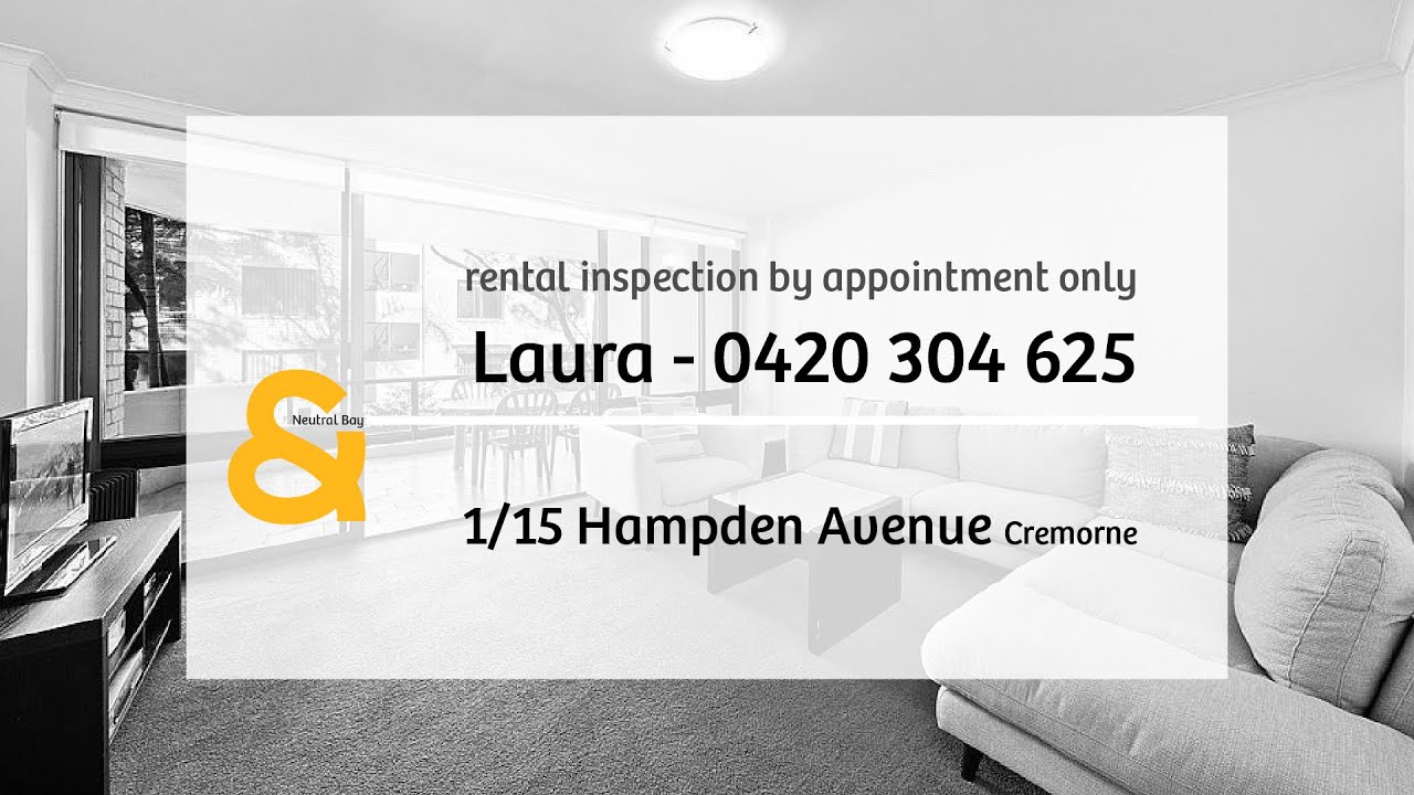 1/15 Hampden Avenue, Cremorne - Rental Virtual Tour