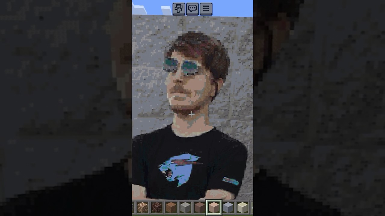Minecraft Mrbeast pixel art 