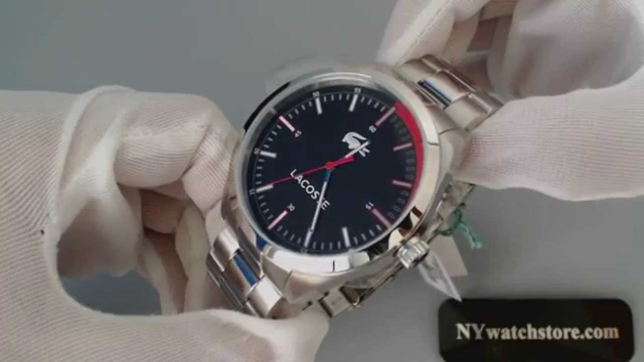 lacoste stainless steel watch
