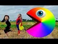 Johnny Johnny Play Pacman Chase Baby Outdoor PlayGround For Kids & Nursery Rhymes Collection