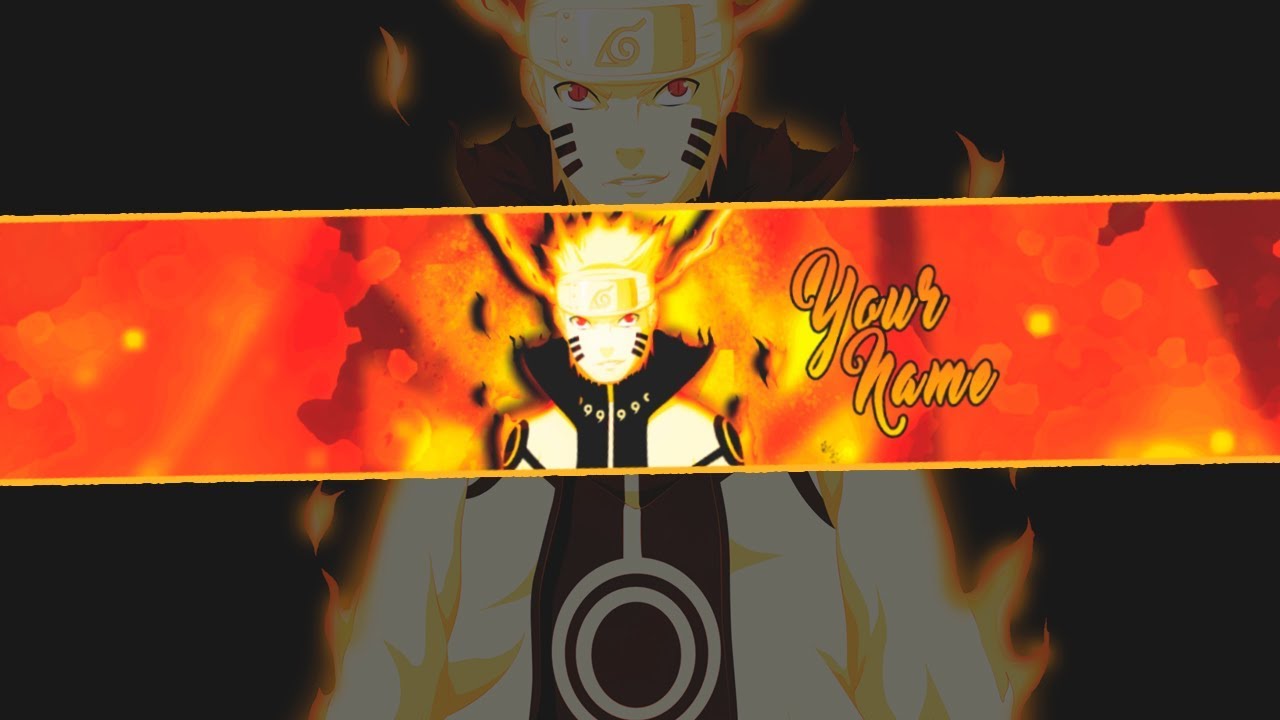 FREE BANNER TEMPLATE - NARUTO - SPEED ART - YouTube.