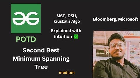 Second Best Minimum Spanning Tree | GFG POTD