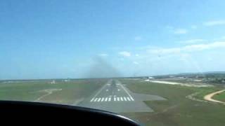 Tanzania Landing in Cessna 208 Caravan at Dar es Salaam International Airport, Tanzania